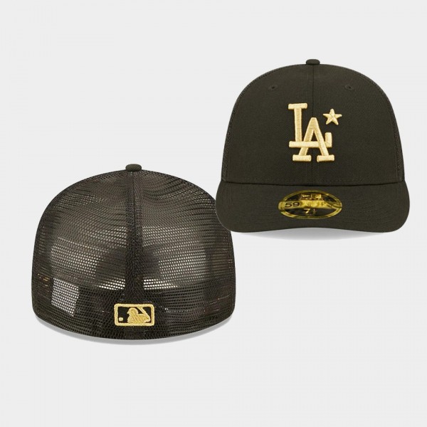 Los Angeles Dodgers Black Gold On-Field 2022 MLB All-Star Game Low Profile Hat