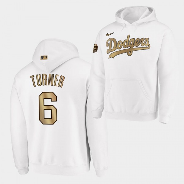 #6 Trea Turner Los Angeles Dodgers 2022 MLB All-Star Game Pullover White Hoodie