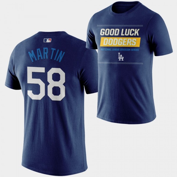 Los Angeles Dodgers Good Luck 2022 NLDS Chris Mart...