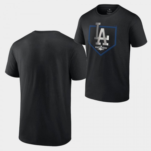 Los Angeles Dodgers Black Around the Horn # 2022 Postseason T-Shirt