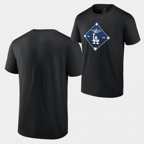 Los Angeles Dodgers Black Bound # 2022 Postseason T-Shirt