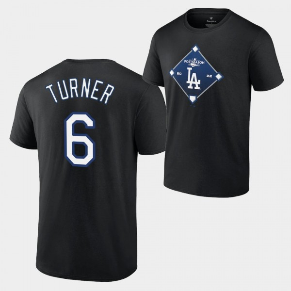 Los Angeles Dodgers Black Bound #6 Trea Turner 202...