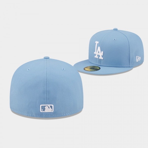 59FIFTY FITTED Los Angeles Dodgers Sky Blue Logo Hat