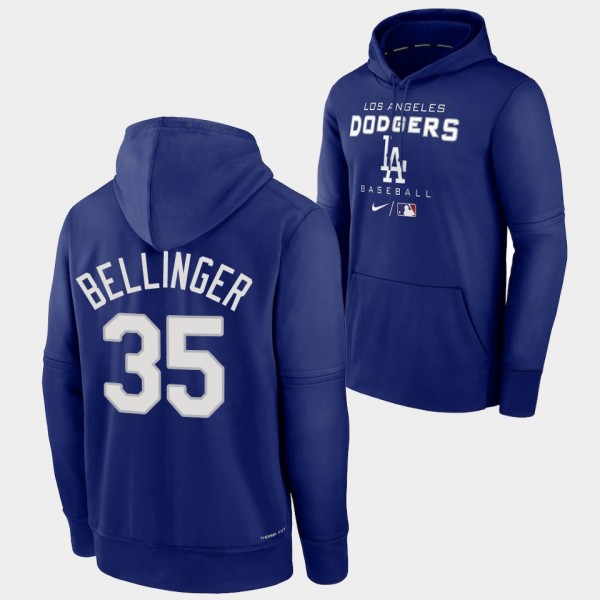 Dodgers Royal Cody Bellinger Authentic Collection Performance Hoodie