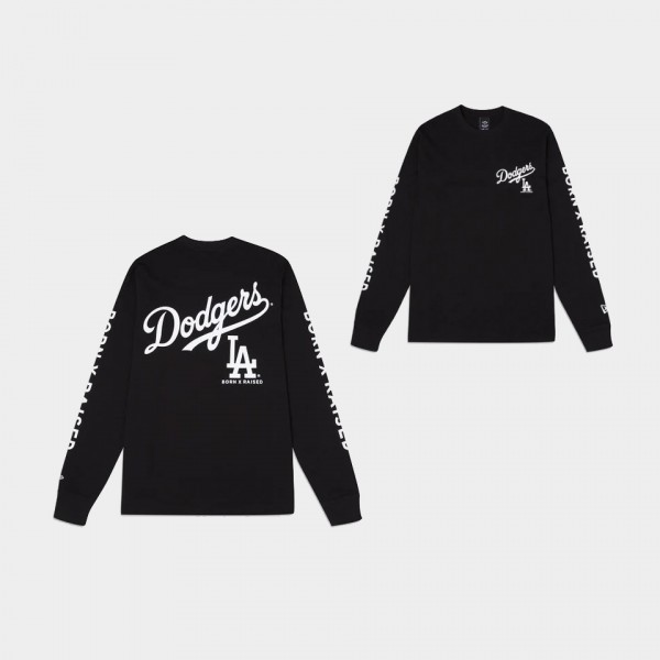 Los Angeles Dodgers Black Born x Raised Long Sleeve T-Shirt