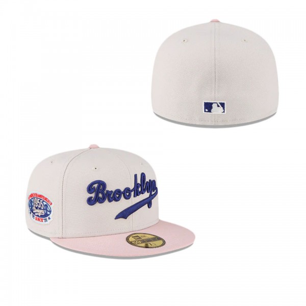 Brooklyn Dodgers Just Caps Stone Pink 59FIFTY Fitt...