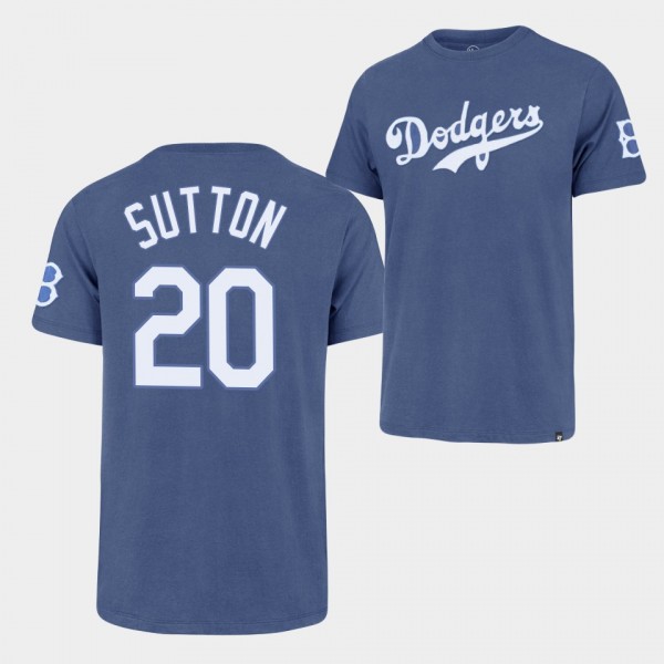 Los Angeles Dodgers Cooperstown Collection Royal Don Sutton Fieldhouse T-Shirt