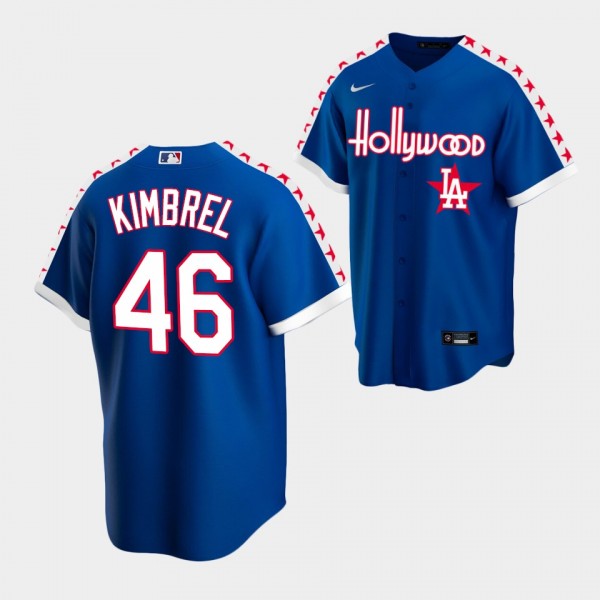 LA Dodgers Craig Kimbrel #46 Royal Special Edition City Connect jersey