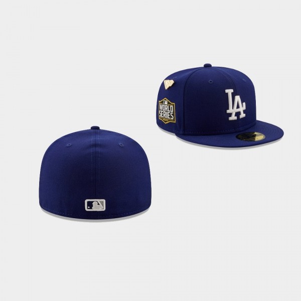 Los Angeles Dodgers 2020 Logo History 59FIFTY Fitted Royal Hat