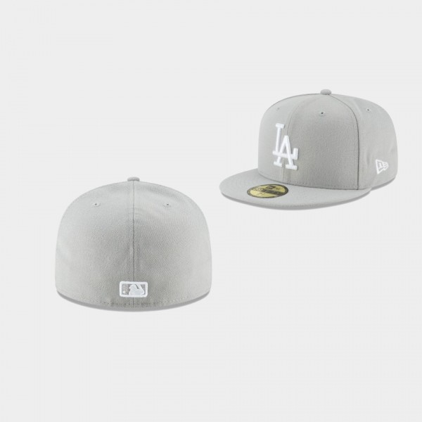 Los Angeles Dodgers 59FIFTY Fitted Basic Hat Gray