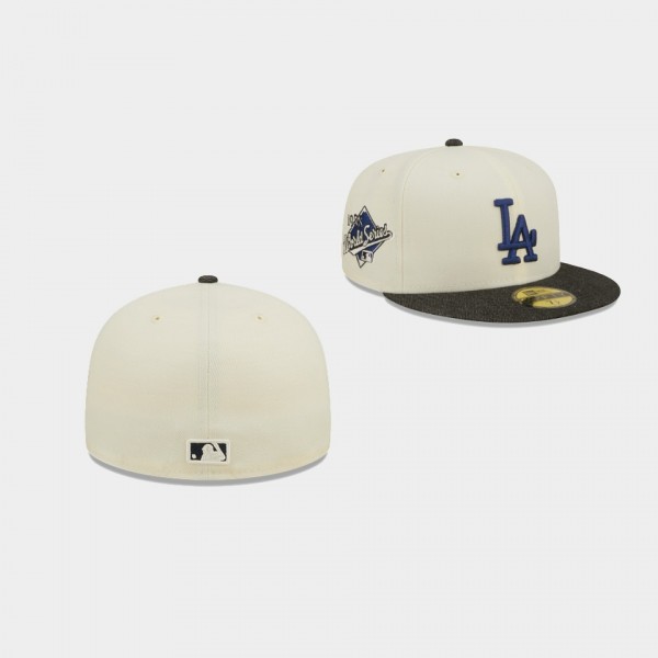 Los Angeles Dodgers Black Denim Cream 59FIFTY Fitted Hat Unisex
