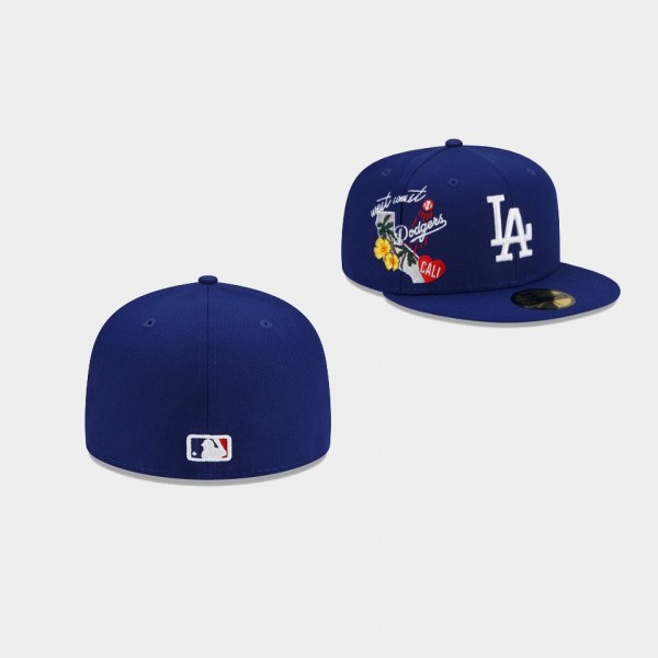 Los Angeles Dodgers 59FIFTY Fitted City Cluster Hat Royal