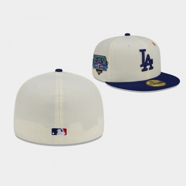 Los Angeles Dodgers 59FIFTY Fitted Cream Hat Men's