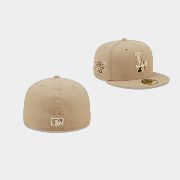 Los Angeles Dodgers 59FIFTY Fitted Leopard Hat Tan