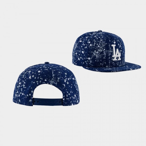 Los Angeles Dodgers 9FIFTY Snapback Splatter Hat Royal