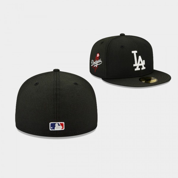 Los Angeles Dodgers Sun Fade 59FIFTY Fitted Hat Black