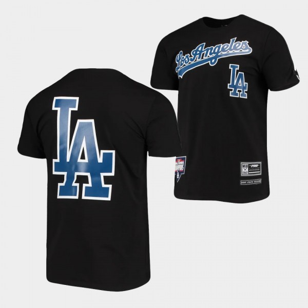 Los Angeles Dodgers Black Taping T-Shirt