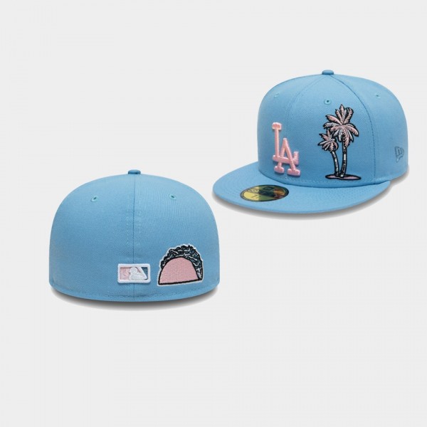 LA Dodgers 59FIFTY Fitted Palm Taco Men's Hat - Blue