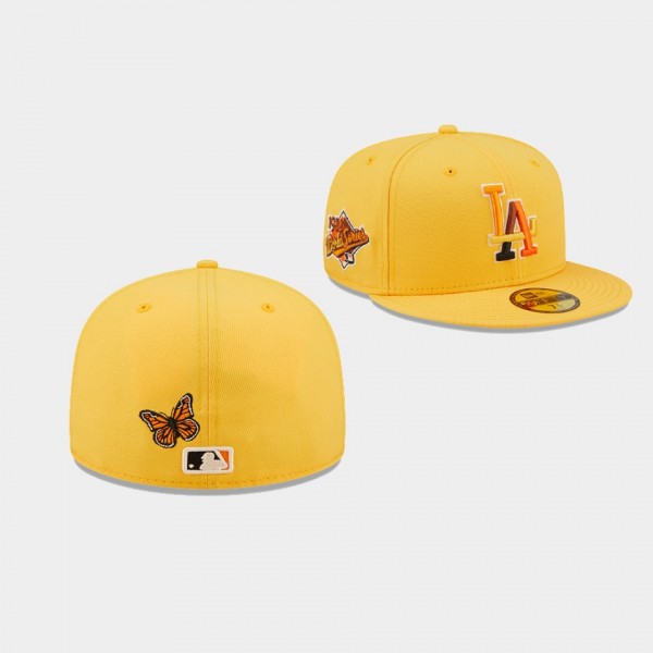Los Angeles Dodgers 59FIFTY Fitted Yellow Butterfl...