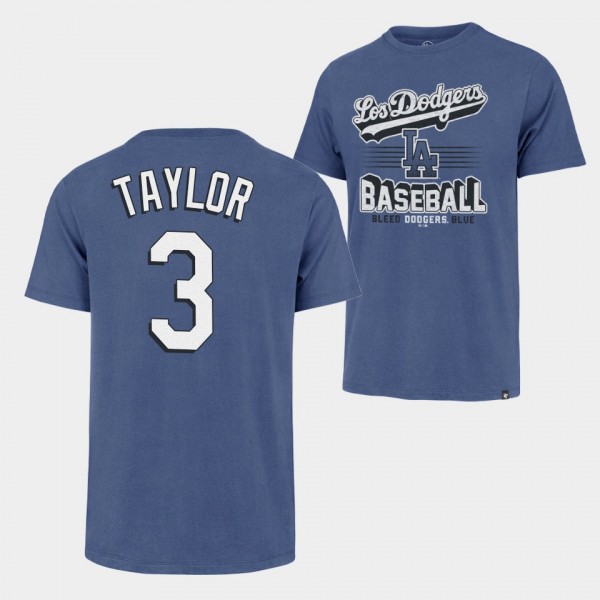 LA Dodgers Chris Taylor Blue City Connect Elements Franklin T-Shirt