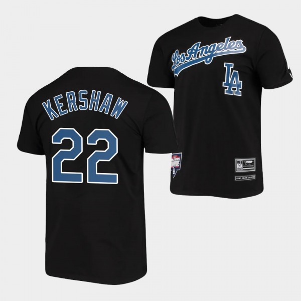 Clayton Kershaw Los Angeles Dodgers Black Taping T-Shirt