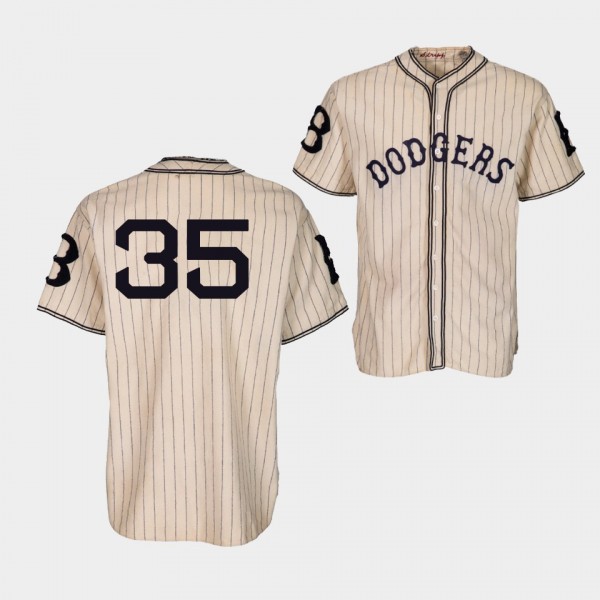 Brooklyn Dodgers Cody Bellinger Gold 1933 Vintage Pinstripes Jersey