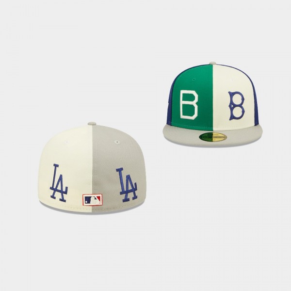 Los Angeles Dodgers Logo Pinwheel 59FIFTY Fitted Hat Colorful