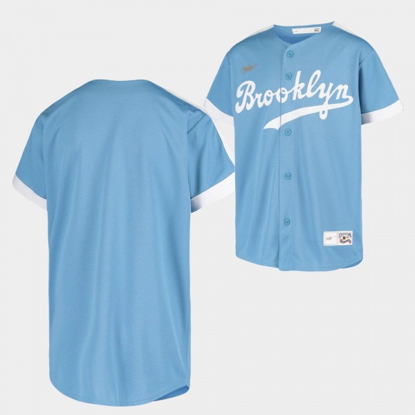 Brooklyn Dodgers # Cooperstown Collection Light Blue Alternate Jersey