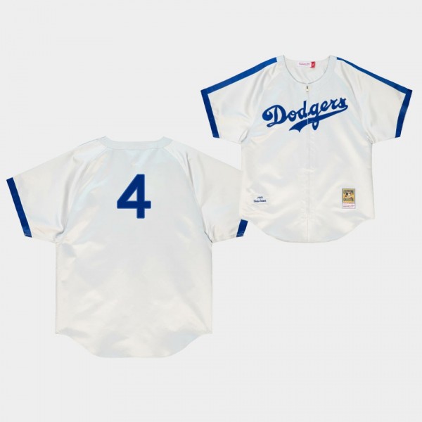 Brooklyn Dodgers Duke Snider White 1949 Authentic Cooperstown Jersey
