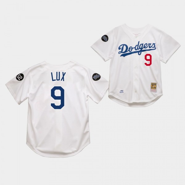 Los Angeles Dodgers Gavin Lux White 1993 Authentic...