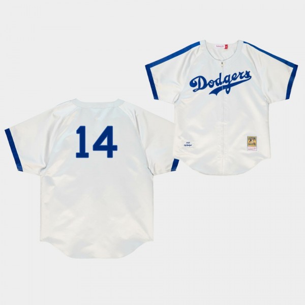 Brooklyn Dodgers Gil Hodges White 1949 Authentic Cooperstown Jersey