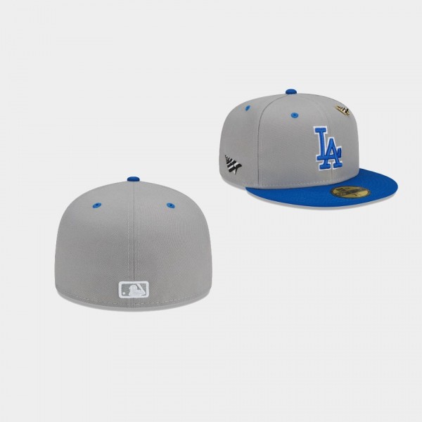 Men's Los Angeles Dodgers Paper Planes 59FIFTY Fitted Gray Hat