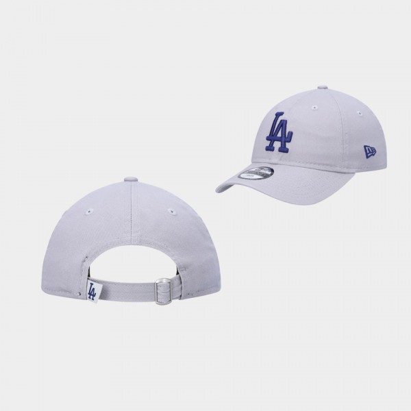 Los Angeles Dodgers Gray Team Core Classic 9TWENTY Adjustable Hat