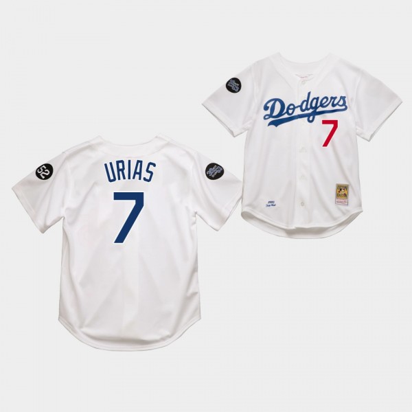 Los Angeles Dodgers Julio Urias White 1993 Authentic Jersey