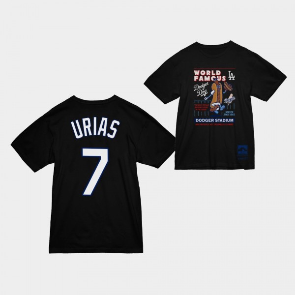 Julio Urias Los Angeles Dodgers Black Dodger Dog T-Shirt