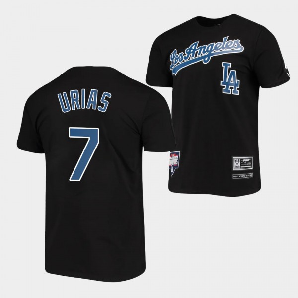 Julio Urias Los Angeles Dodgers Black Taping T-Shi...