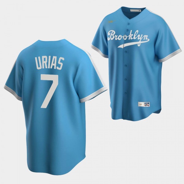 Brooklyn Dodgers Julio Urias #7 Cooperstown Collection Blue Jersey
