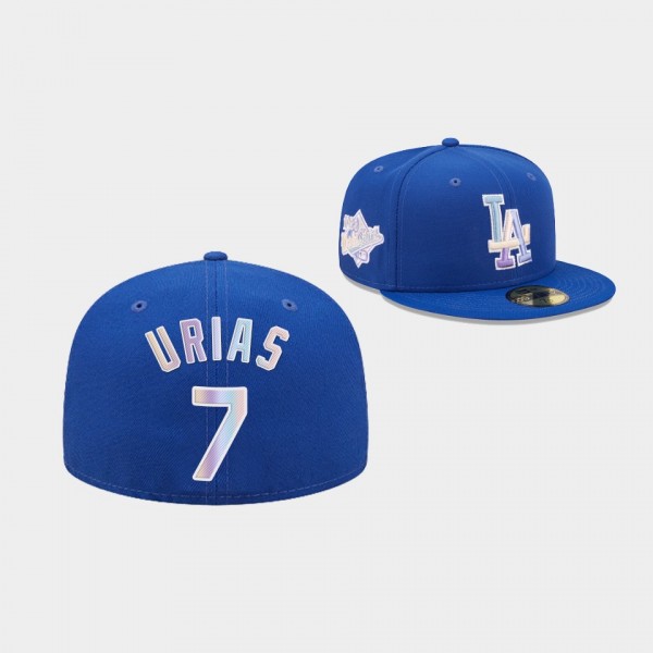 #7 Julio Urias Los Angeles Dodgers Royal 59FIFTY Fitted Nightbreak Hat