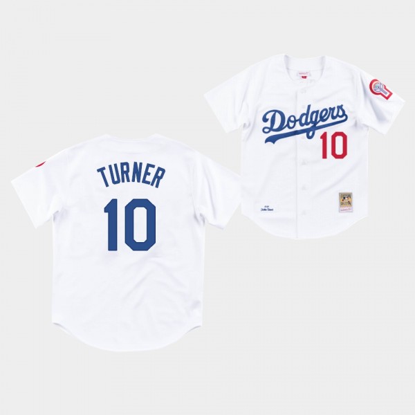 Los Angeles Dodgers Justin Turner White 1981 Authentic Home Jersey