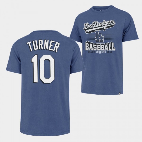 LA Dodgers Justin Turner Blue City Connect Elements Franklin T-Shirt