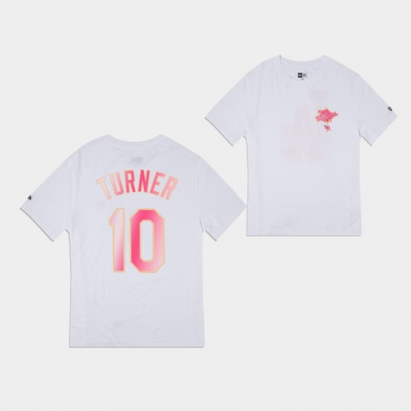 Justin Turner Los Angeles Dodgers White Blossoms T-Shirt