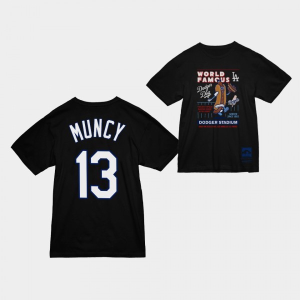 Max Muncy Los Angeles Dodgers Black Dodger Dog T-Shirt