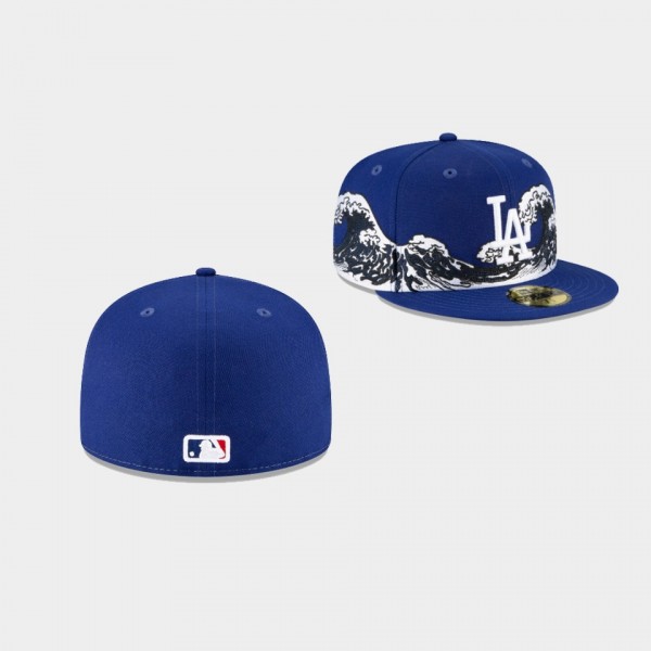 Los Angeles Dodgers New Era 100th Anniversary Wave 59FIFTY Fitted Royal Hat