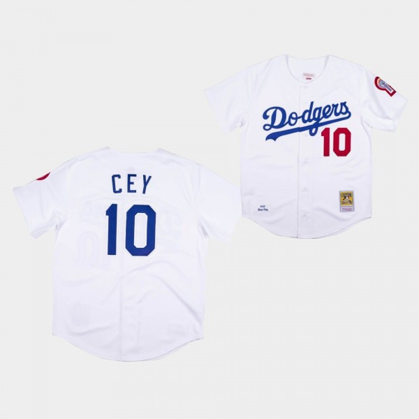 Los Angeles Dodgers Ron Cey White 1981 Cooperstown Collection Authentic Jersey