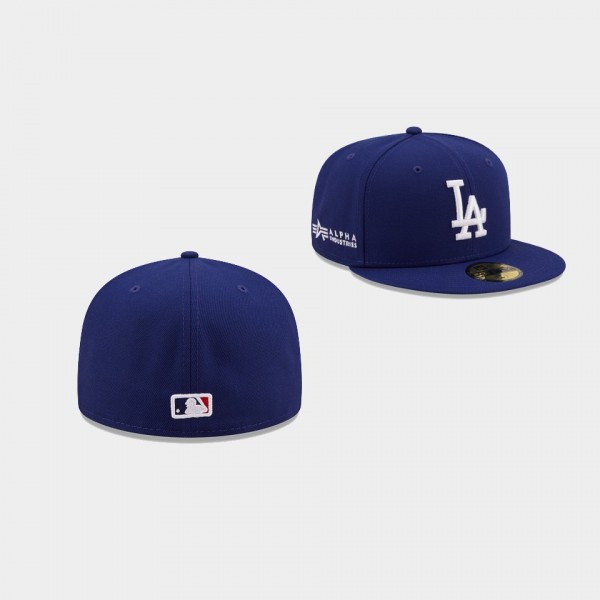 Los Angeles Dodgers Alpha Industries X 59FIFTY Fitted Men's Hat - Royal