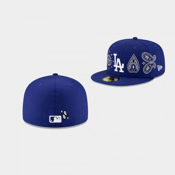 Los Angeles Dodgers Paisley Elements 59FIFTY Fitted Hat Royal
