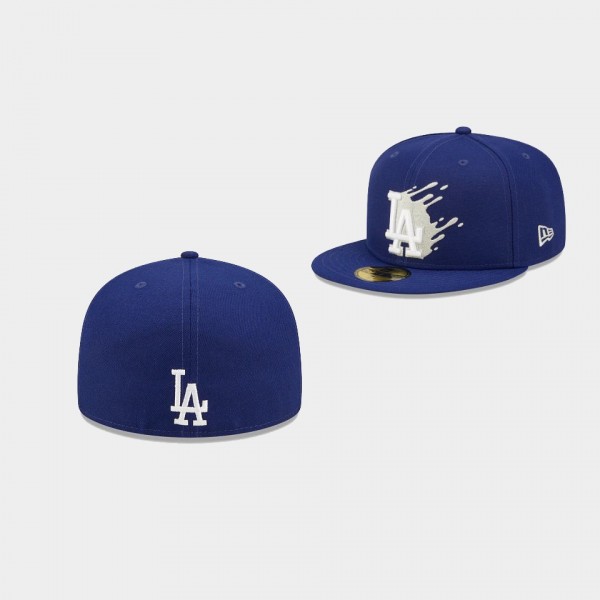 Los Angeles Dodgers Splatter 59FIFTY Fitted Hat Royal