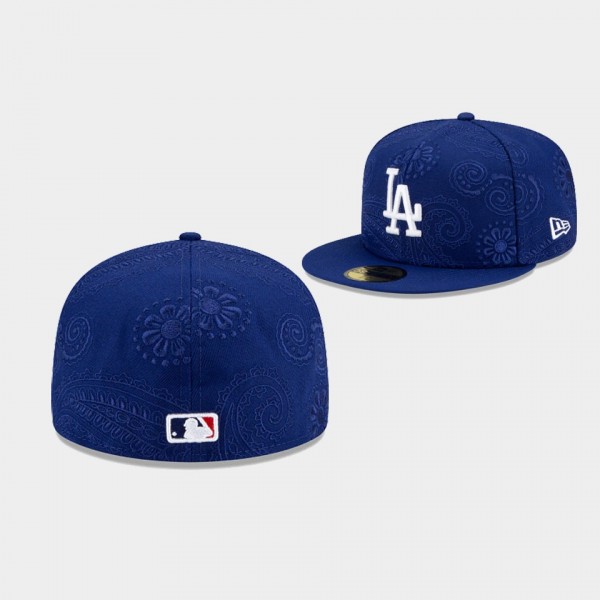Los Angeles Dodgers Swirl 59FIFTY Fitted Hat Royal
