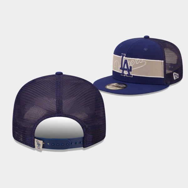 Los Angeles Dodgers Royal Tonal Band New Era Hat 9...