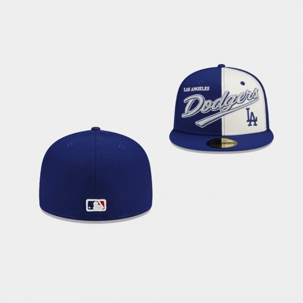 Los Angeles Dodgers Split Front 59FIFTY Fitted Hat...